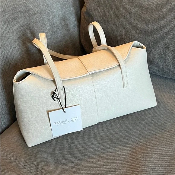Minimalist Cream Shoulder Bag - Picture 3 of 7